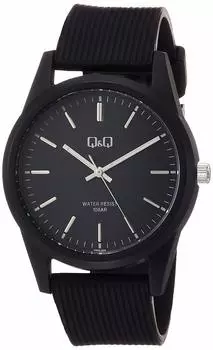[Citizen Q&Q] Часы аналоговые водонепроницаемые с уретановым ремешком VS40-004 мужские черные