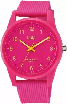 [Citizen Q&Q] Часы аналоговые водонепроницаемый уретановый ремешок VS40-009 розовый