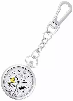 [Citizen Q&Q] Карманные часы Snoopy Водонепроницаемый зажим P004-214 Белый