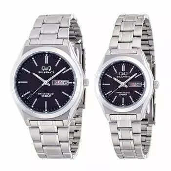 [Citizen Q&Q] Солнечные часы пара легкие водонепроницаемые дешевые Citizen мужские женские часы H010H011-202