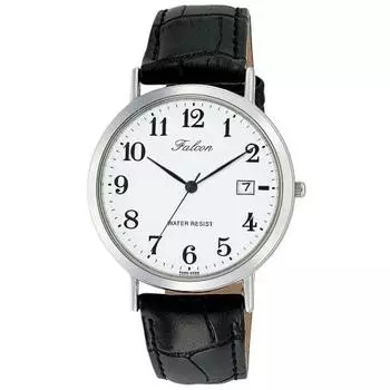 Citizen Q&Q Watch Analog Waterproof Date Leather Strap D020-304 Men s White