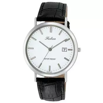 Citizen Q&Q Watch Analog Waterproof Date Leather Strap D020-301 Men s White