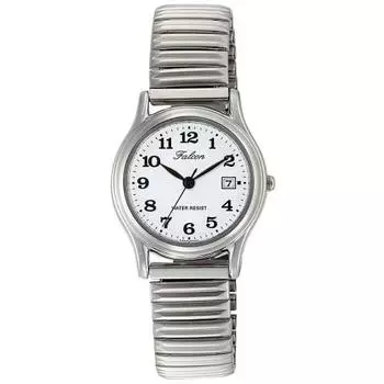 Citizen Q&Q Watch Analog Waterproof Date Metal Band D015-204 Women s White