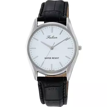 Citizen Q&Q Watch Analog Waterproof Leather Strap QA00-301 Men s Black