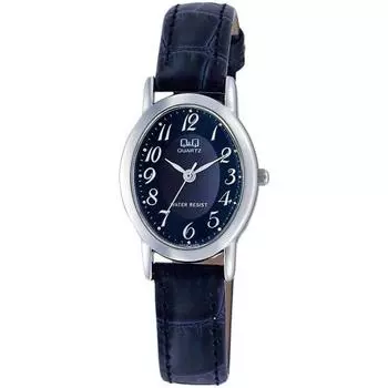 Citizen Q&Q Watch Analog Waterproof Leather Strap VZ89-305 Women s Navy