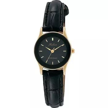 Citizen Q&Q Watch Analog Waterproof Leather Strap QA37-102 Women s Black