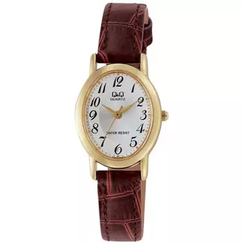 Citizen Q&Q Watch Analog Waterproof Leather Strap VZ89-104 Women s Gold