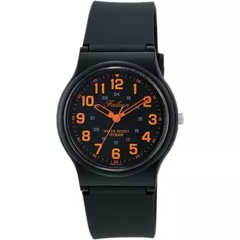 Citizen Q&Q Watch Analog Waterproof Urethane Strap VP46-858 Men s Black Orange