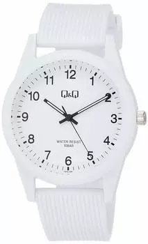 [Citizen Q&Q] Watch Analog Waterproof Urethane Strap VS40-006 White