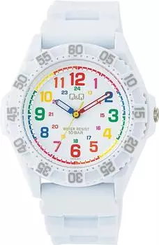 [Citizen Q&Q] Watch Analog Waterproof Urethane Strap VR78-001 Men s White