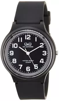 [Citizen Q&Q] Watch Cue and Cue Analog Solar 10 ATM Water Resistant Urethane Belt E04A-001VK Women s Black