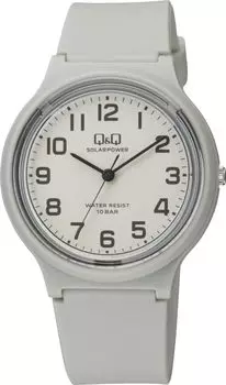 [Citizen Q&Q] Watch Cue and Cue Analog Solar 10 ATM Water Resistant Urethane Belt E04A-004VK Women s Gray