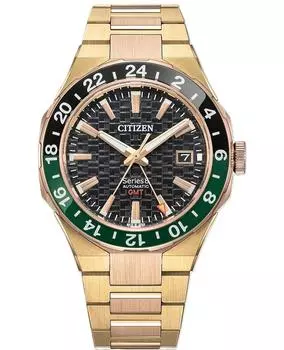 CITIZEN Series 8 механические GMT 41 мм магнитоустойчивые мужские часы NB6033-51E чёрный
