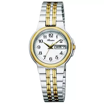 [Citizen] Solar Tech Водонепроницаемые дневные часы с датой KH3-231-11 женские серебристые золотой