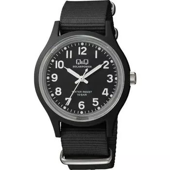 Гражданин унисекс E05A-001VK (Q&Q Аналоговые солнечные часы 10-атм нейлоновый ремешок) часы