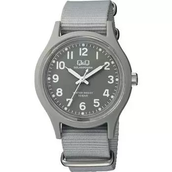 Гражданин унисекс E05A-004VK (Q&Q Аналоговые солнечные часы 10-атм нейлоновый ремешок) часы