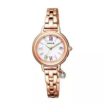 Citizen Unisex KL0-561-15 ( Watch wicca Solar-Tech radio-controlled) Round Watch Pink Stainless