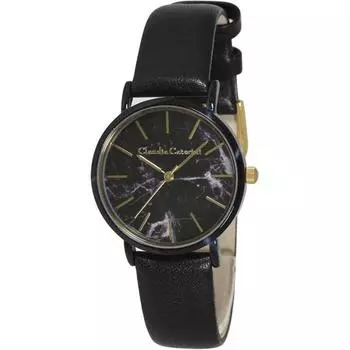 Citizen Unisex Y-CC-A122-BKM (Claudia Caterini Genuine Leather Band) Round Watch Analog