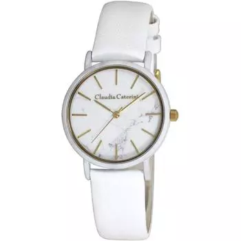 Citizen Unisex Y-CC-A122-WTM (Claudia Caterini Genuine Leather Band) Round Watch Analog