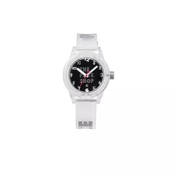[Citizen Watch] Cue and Cue Smile Solar THE PARK SHOP Collaboration Model Solar Analog 10 ATM Водонепроницаемый уретановый ремень R03A-511VK для мальчиков Прозрачный чистый