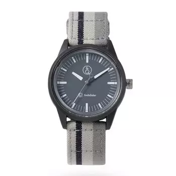 Citizen Watch Cue Cue Smile Solar Analog Waterproof Watch Gray & R00A-002JK