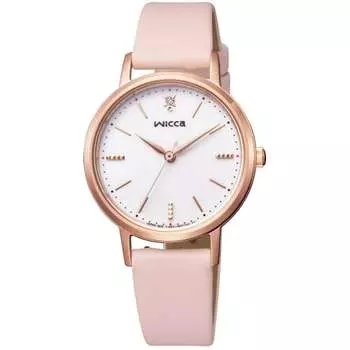 Citizen Watch Wicca Solar Tech Leather Strap KP5-166-14 Women s Pink