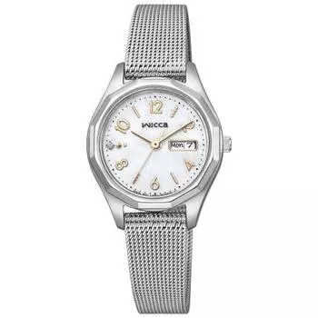 Citizen Watch Wicca Solar Tech Waterproof Mesh Band Silver KH3-517-11 Women s