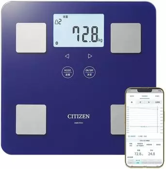 Citizen Weight Scale Body Composition Meter Smartphone Linked Bluetooth Compatible Body Fat Healthy Home Appliances Health Healthcare Physical