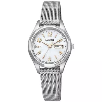 [Citizen] Wicca Solar Tech Водонепроницаемые сетчатые часы Silver KH3-517-11 женские