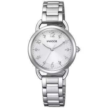 [Citizen] Wicca Solar Tech водонепроницаемый светло-серый сменный ремешок 2way белый базовая модель KP6-014-11 женский серебристый серебряный