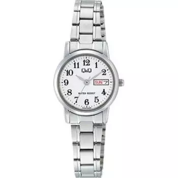 Citizen Women s A207-204 ( Watch Q&Q Day-Date) Round Watch Silver Analog