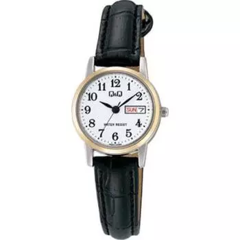 Citizen Women s A207-504 ( Watch Q&Q Day-Date) Round Watch Black Analog