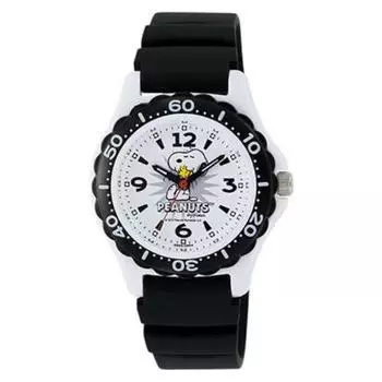 Citizen Women s AA96-0016 ( Watch Q&Q PEANUTS Design Water-resistant (10-atm)) Round Watch Black