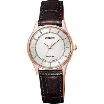 Citizen Women s EM0402-05A ( Watch CITIZEN COLLECTION Eco-Drive Solar Women s) Round Watch Brown