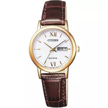 Citizen Women s EW3252-07A ( Watch CITIZEN COLLECTION Eco-Drive Day-Date Women s) Round Watch Brown