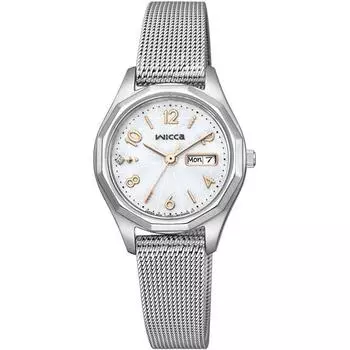 Citizen Women s KH3-517-11 ( Watch wicca Solar-Tech Day&Date) Round Watch Silver Stainless Analog