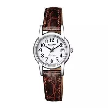 Citizen Women s KH4-815-10 ( Watch REGUNO Solar-Tech Strap Women s) Round Watch Brown Stainless