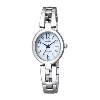 Citizen Women s KP1-616-13 ( Watch REGUNO Solar) Oval Watch Silver Analog