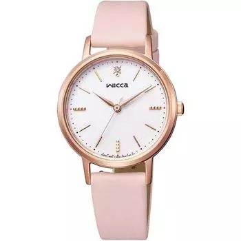 Citizen Women s KP5-166-14 ( Watch wicca Solar-Tech) Round Watch Stainless *plating(pink gold)