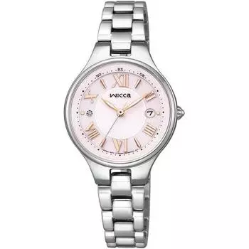 Citizen Women s KS1-813-91 ( Watch wicca Solar-Tech radio-controlled) Round Watch Stainless Analog