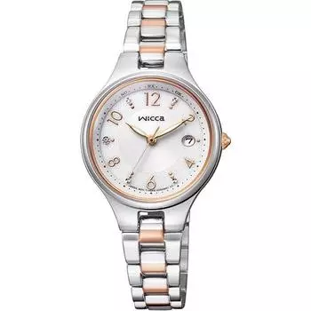 Citizen Women s KS1-830-11 ( Watch wicca Solar-Tech radio-controlled) Round Watch Stainless Analog