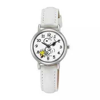 Citizen Women s P003-314 ( Watch Q&Q PEANUTS Design Water-resistant) Round Watch White Analog