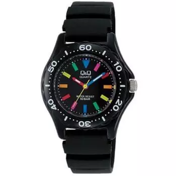 Citizen Women s VR25-001 ( Watch Q&Q Casual Quartz Women s) Round Watch Black Resin Analog