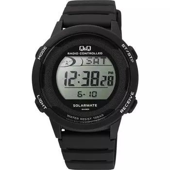 Citizen Y-D01A-001VK (Q&Q Watch Digital Radio Solar Water-resistant Day UrethaneBelt) Watch