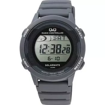 Citizen Y-D01A-002VK (Q&Q Часы Цифровое Радио Солнечные Водонепроницаемые Дневные UrethaneBelt) часы