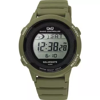 Citizen Y-D01A-003VK (Q&Q Watch Digital Radio Solar Water-resistant Day UrethaneBelt) Watch