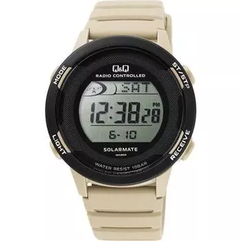 Citizen Y-D01A-004VK (Q&Q Watch Digital Radio Solar Water-resistant Day UrethaneBelt) Watch