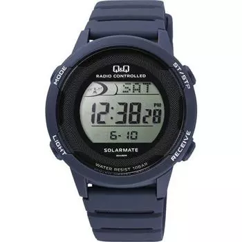 Citizen Y-D01A-005VK (Q&Q Watch Digital Radio Solar Water-resistant Day UrethaneBelt) Watch