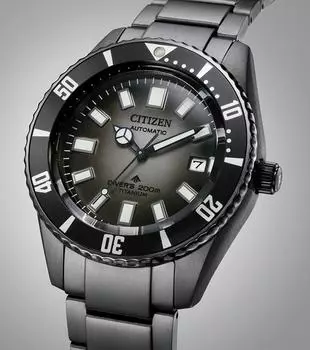 Часы для дайвинга CITIZEN Japan Promaster Automatic Sapphire Super Titanium 200M NB6025-59H чёрный