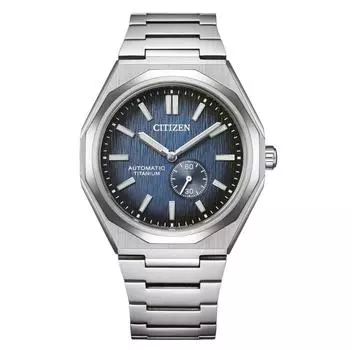 CITIZEN Zenshin Автоматические Часы Super Titanium с 60-часовым запасом хода Мужские NK5020-58M синий